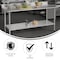 Flash Furniture Reese 430 Stainless Steel 18 Gauge 30-in x 72-in Table w/Adjustable Shelf and 4-in Backsplash NH-WT-3072-GG-B4-GG - alternate 5